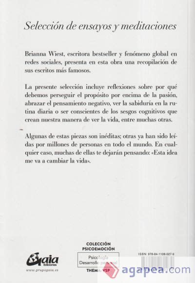 101 Reflexiones Que Cambiaran Tu Forma De Pensar Brianna Wiest 9788411080279