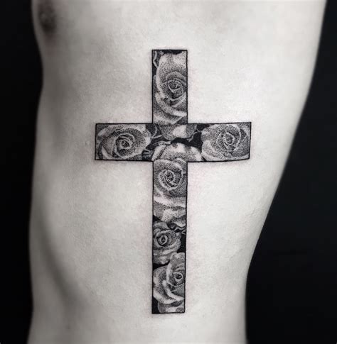 Artists see clients choose tattoo cross rose for personal reasons 10