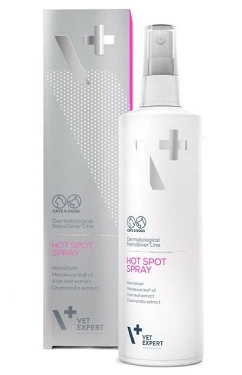 Спрей Хот Спот VetExpert Hot Spot дерматологічний загоювальний з наносріблом для котів і собак у