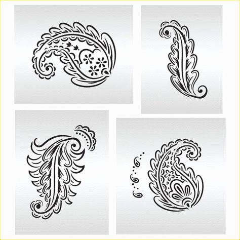 Best Ideas For Coloring Printable Paisley Stencil Templates Patterns