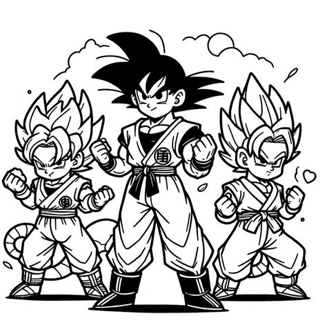 Dibujo De Dragon Ball Z Para Colorear Dibujos Para Colorear Niño