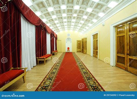 Hall with Red Carpet in Palace on Yauza Editorial Photography - Image ...
