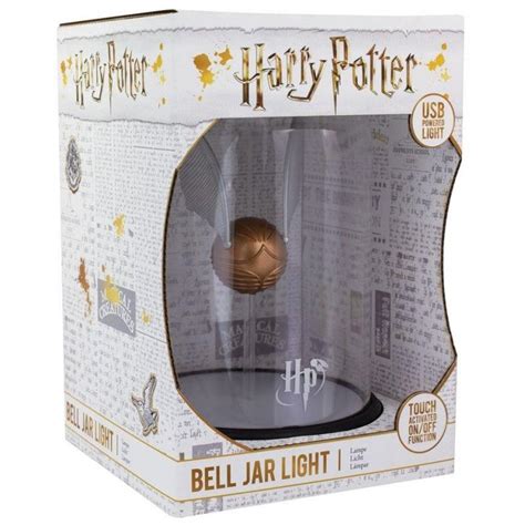 Harry Potter Lampe Vif D Or Sous Cloche Shopforgeek Lampe