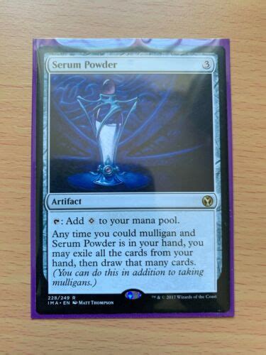 Serum Powder X4 Mint Near Mint Iconic Masters Mtg Ebay