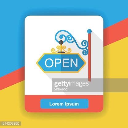 Shopping Store Open Sign Flat Icon Stock Clipart | Royalty-Free | FreeImages