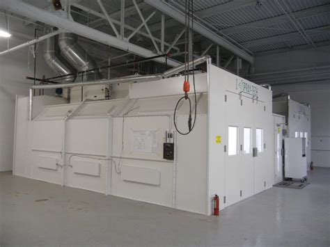 Power Semi Downdraft Paint Booth Single Wall Spray Tech