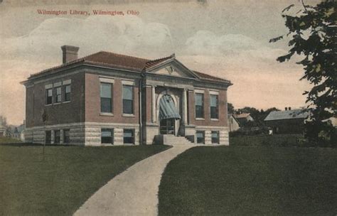 Wilmington Library Ohio Postcard