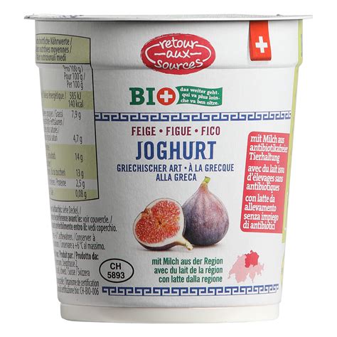 RETOUR AUX SOURCES BIO Yogurt Alla Greca Alla Frutta Fichi ALDI Now