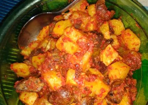 Resep Balado Kentang Ati Ampela Oleh Homichoendah Cookpad