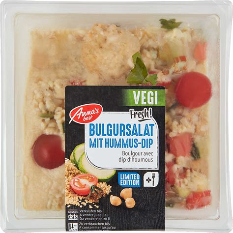 Achat Anna S Best Vegi Salade De Boulgour Avec Dip D Hoummous Avec