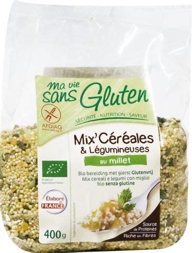 Céréales Mix céréales légumineuses au millet 400 g Sans gluten