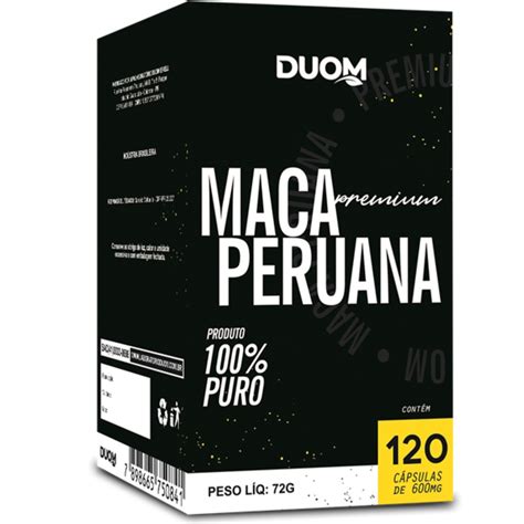 Maca Peruana Pura C Psulas Mg Duom Shopee Brasil