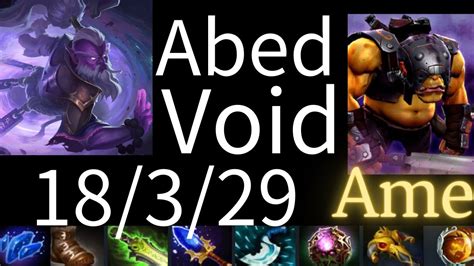 Abed Void Spirit Vs Alchemist BH Pangolier Undying YouTube