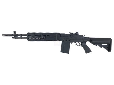 CYMA CM.032EBR-BK MK14 MOD 1 M14 EBR Shorty Electric Airsoft AEG Rifle ...