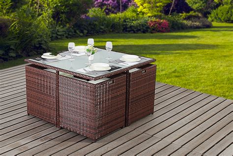 Rattan Cube Furniture Set Shop Wowcher