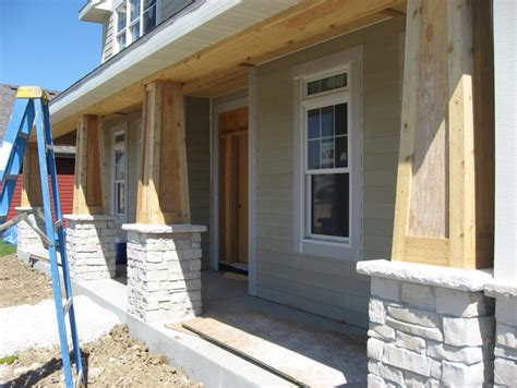 Front Porch With Cedar Columns And Corbels — Randolph Indoor and Outdoor Design