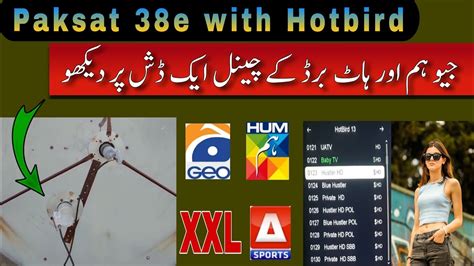 Paksat 38e With Hotbird 13e Only 5 Feet Dish 2023 4k Dth Info YouTube