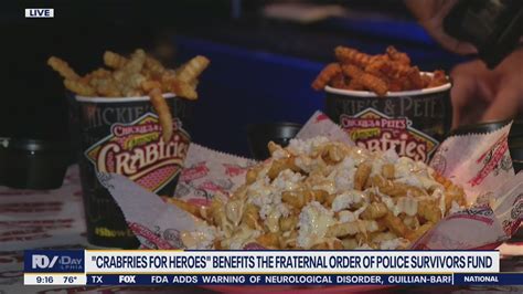 Chickie's and Pete's hosts 7th annual Crabfries for Heroes event - YouTube