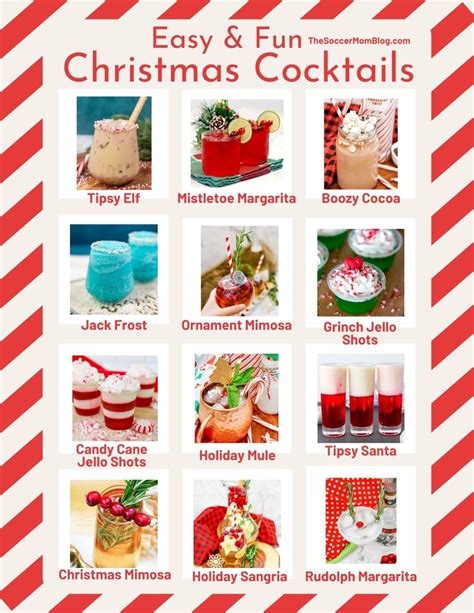 30 Christmas Cocktails and Drinks - The Soccer Mom Blog