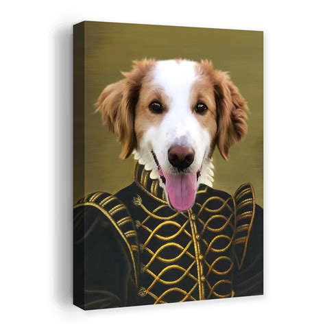 The Noble Pet Portrait Canvas Print Canvasworld