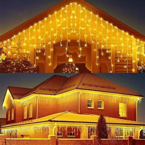 Guirlande Lumineuse Exterieur Solaire 8M 264 Led Rideaux De Noël