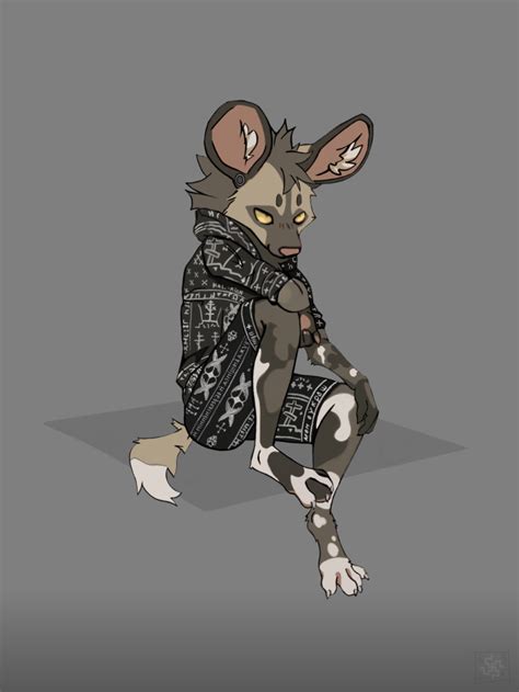 The Big Imageboard Tbib African Wild Dog Anthro Canid Canine Canis