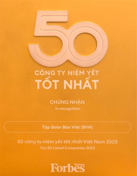 Bảo Việt 11 Năm Liên Tiếp Trong Danh Sách 50 Công Ty Niêm Yết Tốt Nhất”