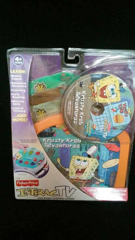 Fisher Price Interactv Dvd Based Learning Game Sponge Bob Krusty Krab