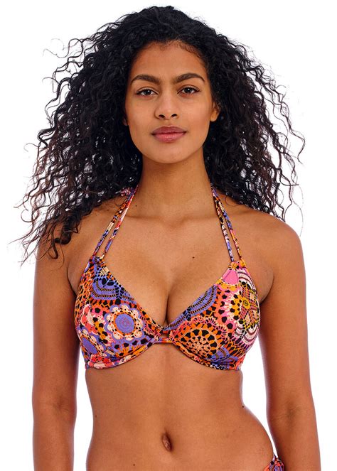 Santiago Nights Multi Halter Bikini Top From Freya