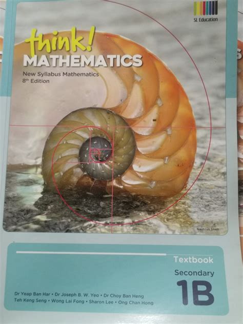 Think Mathematics Textbook Sec 1B Hobbies Toys Books Magazines