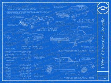 Dodge Charger 1969 Blueprints Bajar Factura Planag