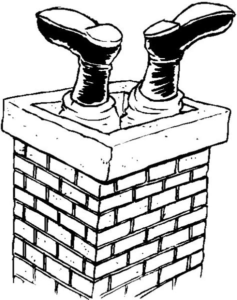 Chimney Coloring Sheet Coloring Pages