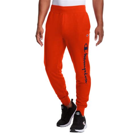 Champion Mens Fleece Jogger With Side Script Logo Up To Size 2xl