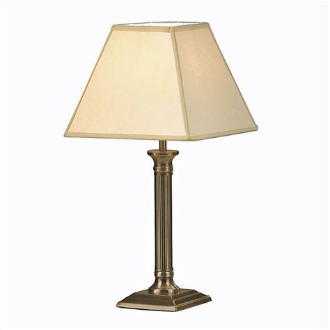 Nelson Fluted Column Antique Brass Table Lamp Brass Table Lamps Table Lamp Antique Table Lamps