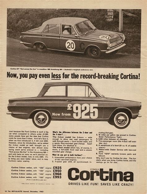 Ford Cortina Consul Gt Sedan Door Sedan Mark Au Flickr