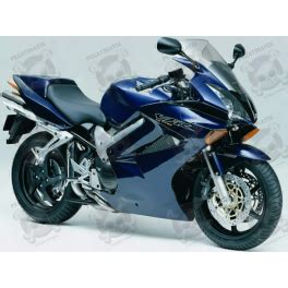 STICKERS SET HONDA VFR 800I YEAR 2002 DARK BLUE VERSION