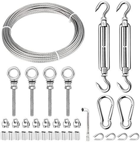 Amazon Sun Shade Sail Hardware Kit Stainless Steel Cable Wire