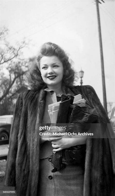 Actress Anne Baxter Arrives To The Back Lot In Los Angeles News