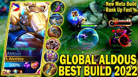 ALDOUS TOP GLOBAL NEW BUILD NEW OP META RANK UP FAST ON THIS BUILD