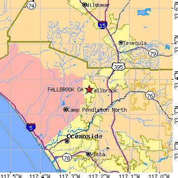 Fallbrook, California (CA) ~ population data, races, housing & economy