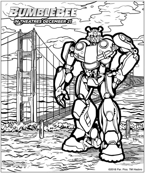 Bumblebee Coloring Pages Dibujo Para Imprimir Bumblebee Coloring