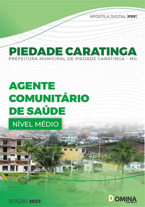 Apostila Pref Piedade Caratinga MG 2023 Agente Comunitário Saúde