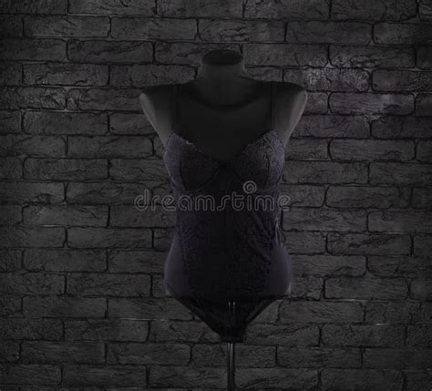 Black Lingerie On Mannequin Stock Image Image Of Modern Style 333847649