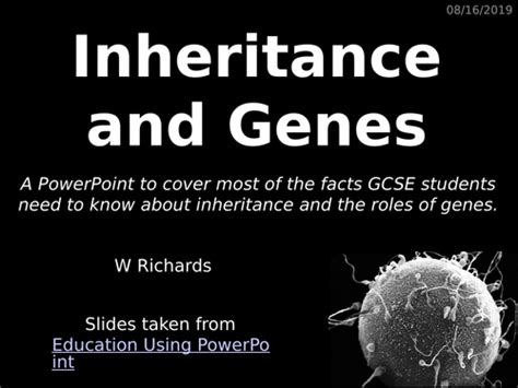 Gcse Inheritance And Genes Teaching Resources