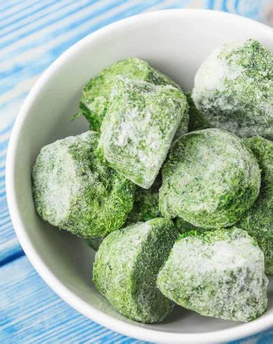 A Grade Green Frozen Spinach Cubes Loose Iqf At Rs Kg In Jejuri