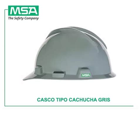 Casco De Seguridad Cachucha Suspensión Matraca Gris Msa MercadoLibre