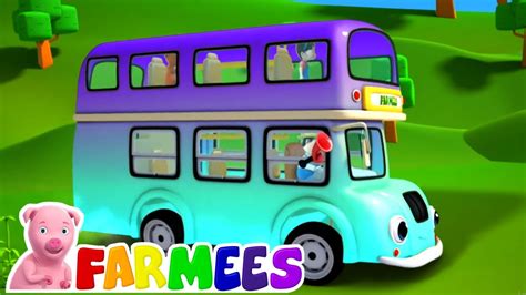 Roues Sur Le Bus Chansons Pour Enfants Farmees Fran Aise Dessins