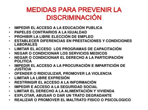 Ley Federal Para Prevenir Y Eliminar La Discriminación T M