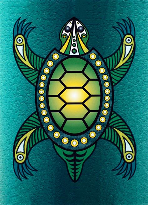 Native American Art Print Giclee Native Art Print Turtle Etsy