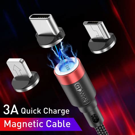 A Magnetic Usb Cable Type C Cable Fast Charging For Iphone Samsung